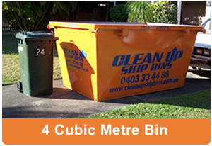Clean Up with a 4 cubic metre skip bin hire Brisbane